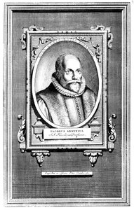 Jacobus Arminius、オランダの神学者、ライデン大学の神学教授 作： Unbekannt