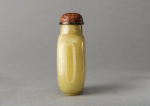 翡翠の嗅ぎタバコ入れ、中国、清朝、1644～1911年。 作： Unbekannt