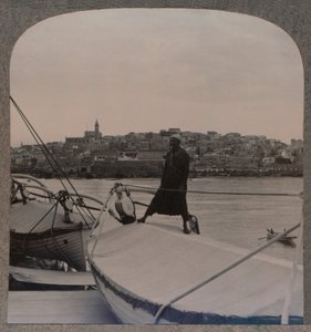 ヤッファ、海からの古代ジョッパ、c1900 作： Unbekannt