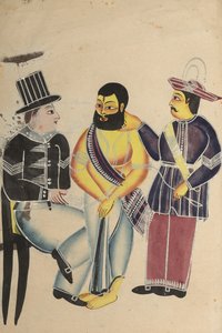 刑務所で1800年代にタラケシュワルのマハントを受け取った看守。 作： Unbekannt
