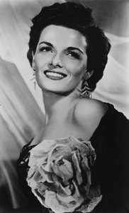 ジェーンラッセルb1921、アメリカの女優、c1940年代 作： Unbekannt