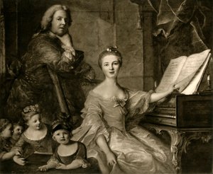 Jean-Marc Nattierとその家族、1730-1762、1903。 作： Unbekannt