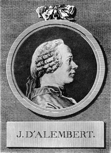 ジャン・ル・ロンド・ダランベール（フランスの数学者・哲学者、1750年頃）Jean le Rond D