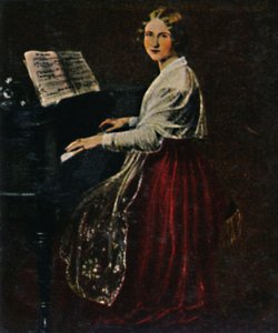 ジェニー・リンド1820-1887。 -アッシャーによる絵画、1934年。 作： Unbekannt