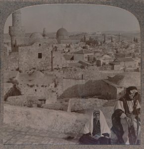 モスクの向こうの学校のエルサレム、アントニオの塔、c1900 作： Unbekannt
