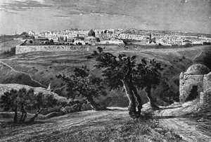 エルサレム、オリーブ山から、1902 作： Unbekannt