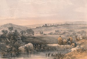 北からエルサレム、1855。 作： Unbekannt