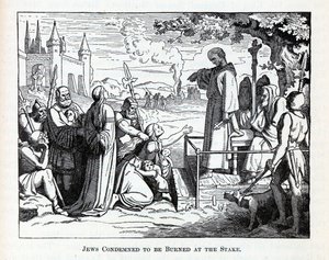 ユダヤ人は危機で火傷を負った、1882年 作： Unbekannt