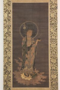 Jizo Bosatsu in Welcoming Descent Jizo bosatsu raigo, 14th century.  作： Unbekannt