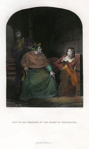 ジョアンオブアークは1431年にウィンチェスターの司教によって調査されました 作： Unbekannt