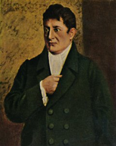 ヨハン・ゴットリーブ・フィヒテ1762-1814。 -Plühr教授による絵画、1934年。 作： Unbekannt
