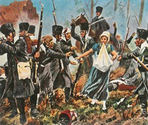 1813年4月2日、1936年のリューネブルクでの戦闘でのヨハナステゲン。 作： Unbekannt