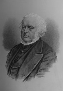 ジョンブライト、イギリスの政治家および演説者、1870年代1883年。