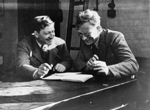 ジョン・コッククロフトとジョージ・ガモウ、1930年頃 作： Unbekannt