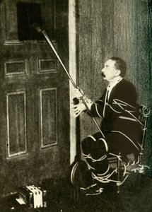 John Nevil Maskelyneがスピリットキャビネットの錯覚、c1910を実行します。 作： Unbekannt