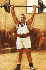 ヨーゼフストラスバーガー、ドイツの重量挙げチャンピオン、1928年。 作： Unbekannt
