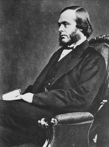 ジョセフ・リスター、英国の外科医であり、消毒手術のパイオニア、c1867 作： Unbekannt