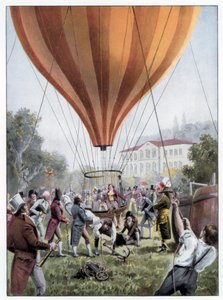 ジョセフルイスゲイ-ルサックス熱気球上昇、パリ、1804年1月1900 作： Unbekannt