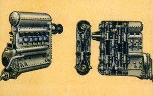ユンカース700-800馬力ディーゼル航空機エンジン、1932年。
