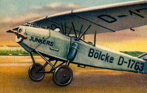 ユンカースT 26E飛行機、1920年代、1932年。