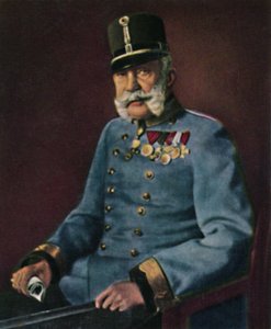 オーストリアの皇帝フランツジョセフ1830〜1916年、1934年。 作： Unbekannt