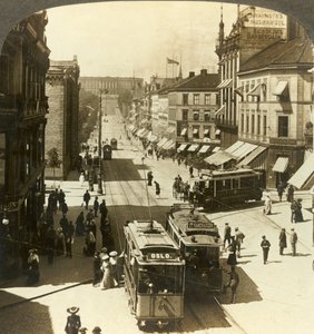 カールヨハンストリート、WNWから王宮、クリスチャニア、ノルウェー、c1905。 作： Unbekannt