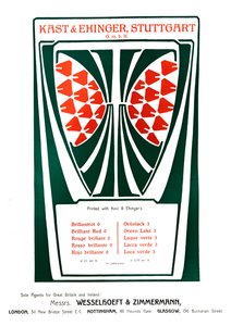 Kast＆Ehinger、シュトゥットガルトの広告、1909年。 作： Unbekannt