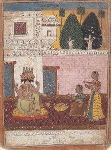 Khambavati Ragini ...分散型ラガマラシリーズミュージカルモードのガーランド、1700-1725から。 作： Unbekannt