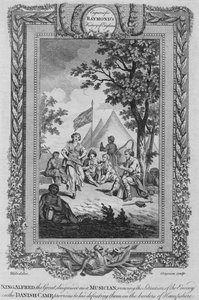ミュージシャンに変装したアルフレッド大王、敵の状況を見るc1787 作： Unbekannt