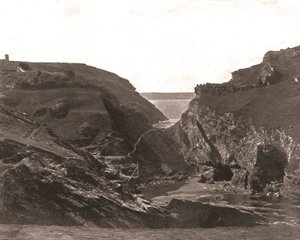 アーサー王の城、ティンタジェル、コーンウォール、1894。 作： Unbekannt