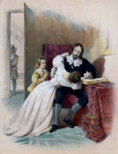 チャールズ1世1600〜1649年、1838年に彼の子供たちと別れた