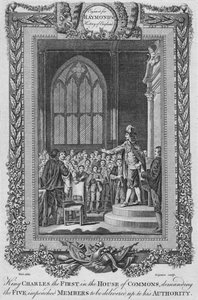 チャールズ王、下院の最初、c1787 作： Unbekannt