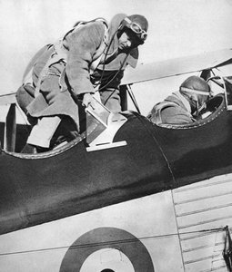 飛行機でのエドワード8世王、1936年 作： Unbekannt