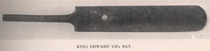 エドワード7世のクリケットバット、1912 作： Unbekannt