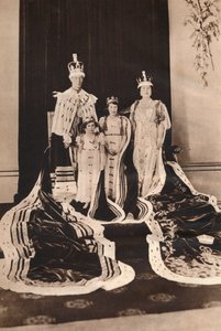 1937年の戴冠式の日にジョージ6世とエリザベス女王。 作： Unbekannt