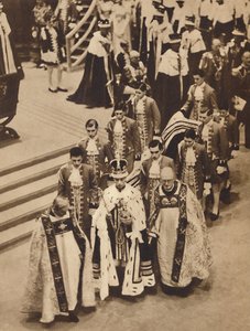 1937年5月12日、ジョージ6世が修道院を去る
