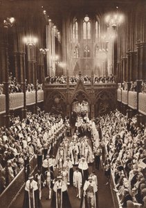 キングジョージ6世の戴冠式行列、ウェストミンスター寺院、1937 作： Unbekannt