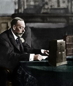 ジョージ5世がサンドリンガムのクリスマスの日に帝国に放送する1935 作： Unbekannt