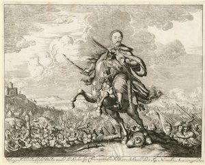 1673年11月11日、1673年11月11日のホティンの戦いにおけるジョン3世ソビエスキ王 作： Unbekannt