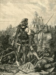 ジョン王、ポワティエ、1356年、1890年。 作： Unbekannt
