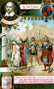 リア王、ウィリアム・シェイクスピア1564-1616、c1900 作： Unbekannt