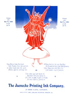 オベロン王-Jaenecke Printing Ink Company、1907 作： Unbekannt