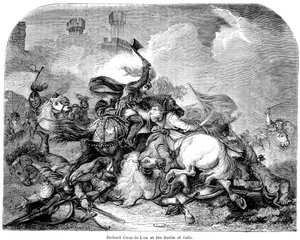 1192年のヤッファの戦いでのリチャード1世1157-1199