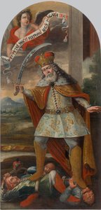 タークスとの戦いで聖ステファン王、ca。 1718〜1719年。 作： Unbekannt
