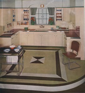 ジョージサキエ設計のキッチン、1939年 作： Unbekannt