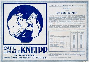 KneippCaféde Malt、広告、1915