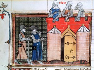 エルサレム以前のテンプル騎士団、c1099、14世紀 作： Unbekannt