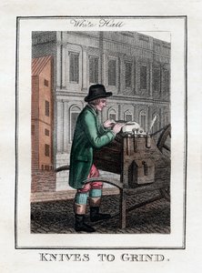 ナイフからグラインド、ホワイトホール、ロンドン、1805 作： Unbekannt