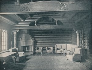 ノルウェーの王と女王の森の家、コングザター、c1910 作： Unbekannt