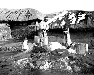 韓国の村人、韓国、1900 作： Unbekannt
